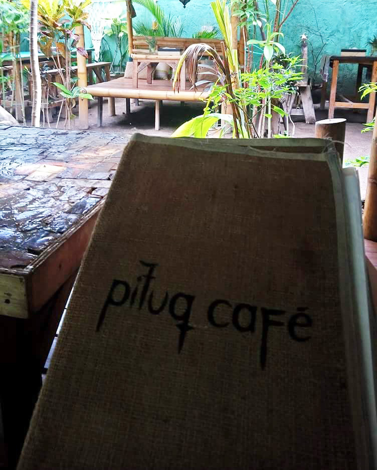 Pituq Cafe vegatarian menu on Gili Trawangan